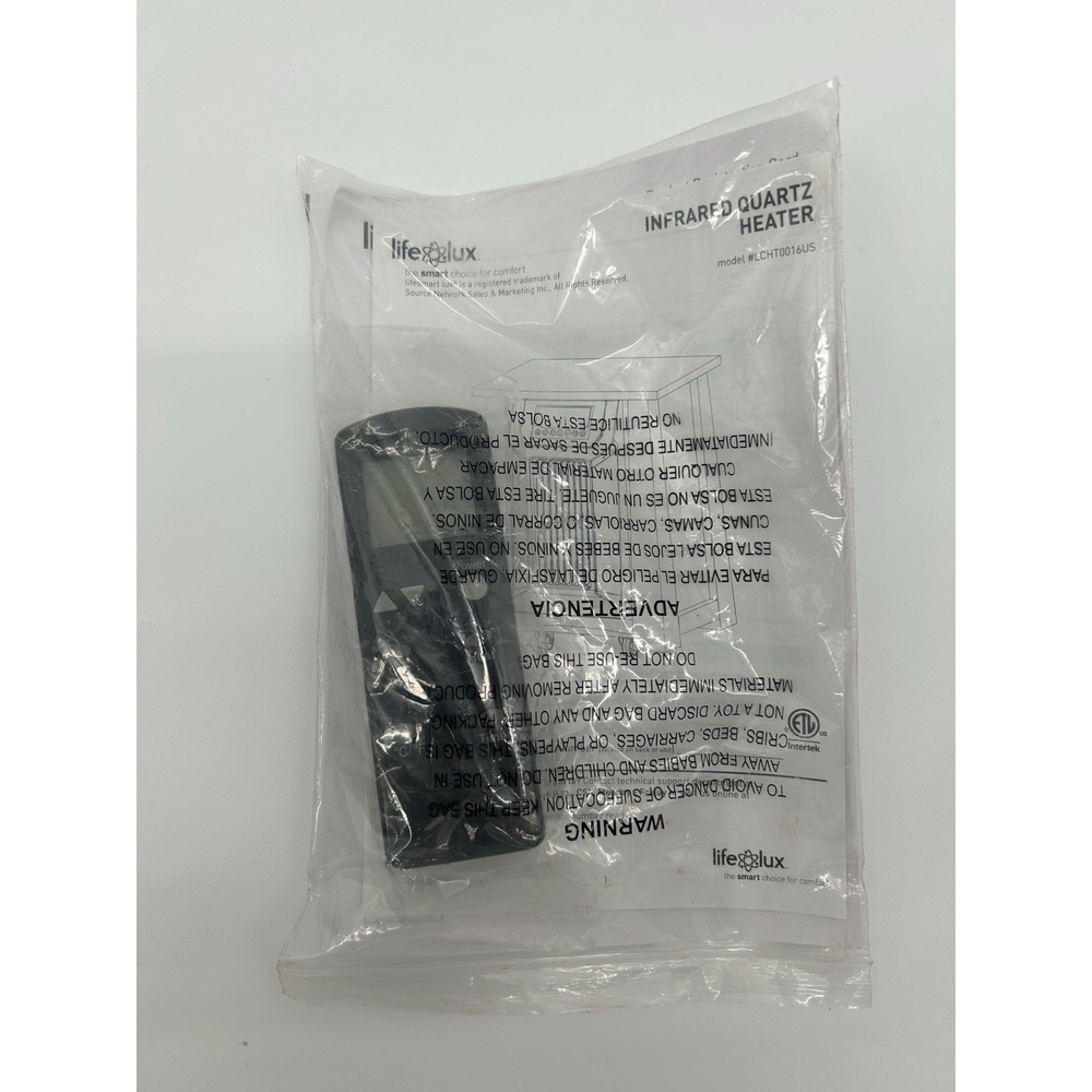 LifeSmart Lifelux Portable Heater Replacement Remote Control‎